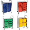 Callero Silver Double Cart w/ Trays