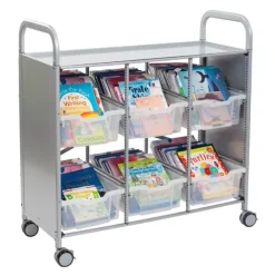 Callero Silver Library Cart
