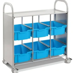 Callero Silver Library Cart