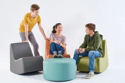 Campfire Flowform Soft Seating Set- 5 Soft Rockers + 1 Ottoman