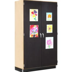 Canvas Door Art Display Cabinet