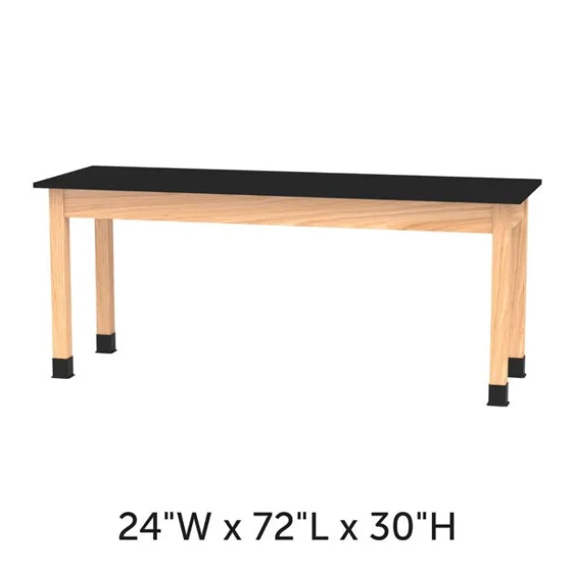 Caprock Economy Science Lab Table with Phenolic Top - 24" x 72"