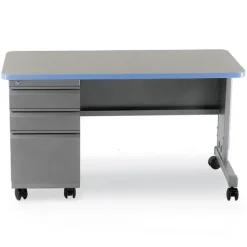 Cascade Teacher Desks with Single Cabinet
