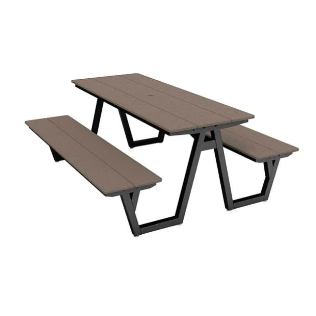 Centra Series Rectangle Indoor and Outdoor Picnic Table