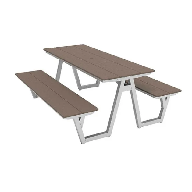 Centra Series Rectangle Indoor and Outdoor Picnic Table