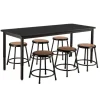 Chemical Resistant Height Adjustable Table & Black Stool Package