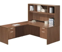 Classic Series L-Shaped Desk w/ Hutch