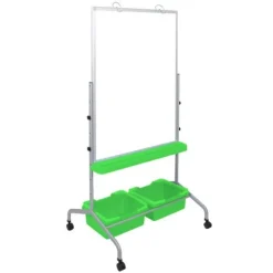 Classroom Chart Stand with Storage Bins