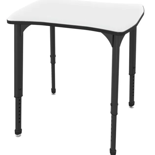 Classroom Set - 8 Apex Stack Chairs (18''H 5th-Adult) & 8 Dry Erase Contour Student Apex Desks