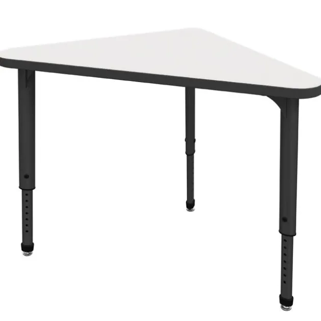 Classroom Set- 20 Apex Stack Chairs (18'' H -5th-Adult) & 20 Triangle Dry Erase Apex Student Desks