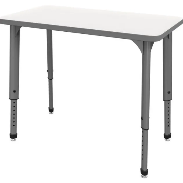 Classroom Set- 20 Apex Stack Chairs (18'' - 5th-Adult) & 20 Dry Erase Desks (30'' x 20'')
