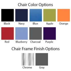 Classroom Set - 8 Apex Stack Chairs (18'' -5th-Adult) & 8 Dry Erase Desks (30'' x 20'')
