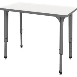 Classroom Set - 8 Apex Stack Chairs (18'' -5th-Adult) & 8 Dry Erase Desks (30'' x 20'')