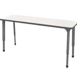 Classroom Set- 20 Apex Stack Chairs (18'' - 5th-Adult) & 10 Double Dry Erase Desks (60'' x 20'')