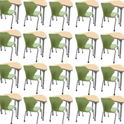 Classroom Set - 20 Chevron Desks & Chairs