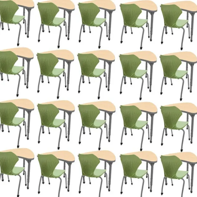 Classroom Set - 20 Chevron Desks & Chairs