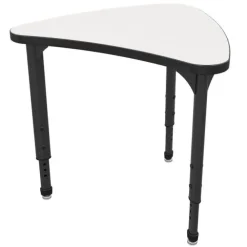 Classroom Set - 6 Chevron Dry Erase Apex Desks & 6 Apex Stack Chairs (18'' 5th-Adult)