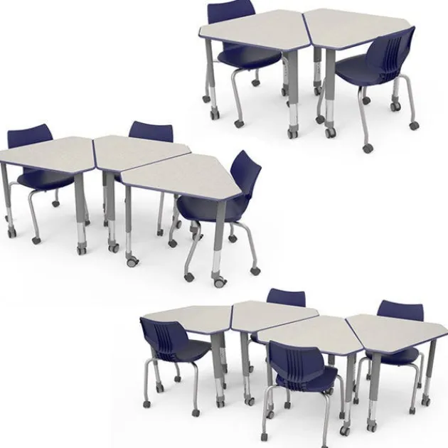 Classroom Set - 18 Diamond Desks & Flavors Chairs