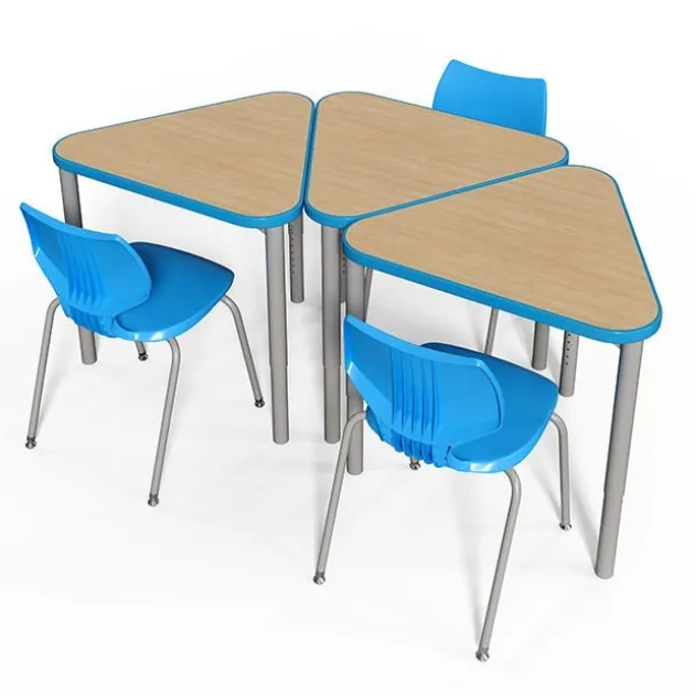 Classroom Set- 24 Elemental Triangle Desks & Flavors Chairs