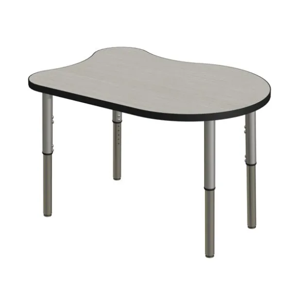 Classroom Set - 6 Fish Synergy Student Desks and Stack Chairs
