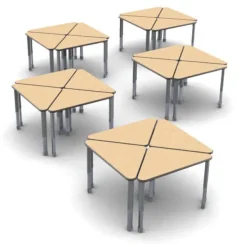 Classroom Set of 20 Wing Desks