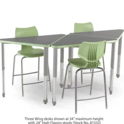 Classroom Set of 20 Wing Desks