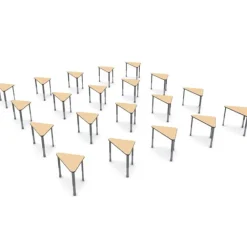 Classroom Set of 20 Wing Desks