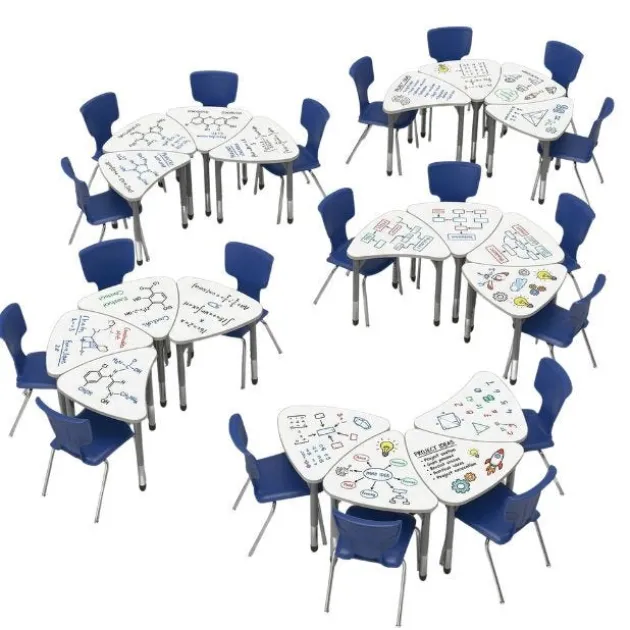 Classroom Set - Premier Chevron Dry Erase Desks & Premier Chairs Package