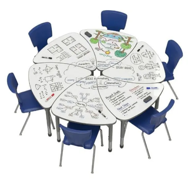 Classroom Set - Premier Chevron Dry Erase Desks & Premier Chairs Package