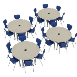 Classroom Set - Premier Chevron Desks & Premier Chairs Package