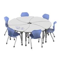 Classroom Set - Premier Chevron Dry Erase Desks & Apex Chairs Package