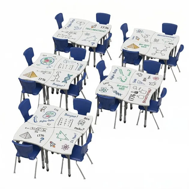 Classroom Set - Premier Contour Dry Erase Desks & Premier Chairs Package