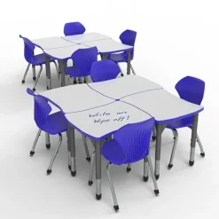 Classroom Set - Premier Contour Dry Erase Desks & Apex Chairs Package