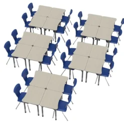 Classroom Set - Premier Curve Desks & Premier Chairs Package