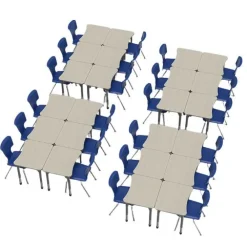 Classroom Set - Premier Curve Desks & Premier Chairs Package