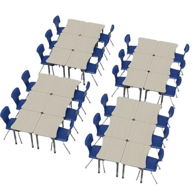 Classroom Set - Premier Curve Desks & Premier Chairs Package
