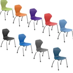 Classroom Set - 20 Premier Dry Erase Triangle Desks & 20 Apex Chairs (18