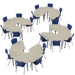 Classroom Set - Premier Gem Desks & Premier Chairs Package
