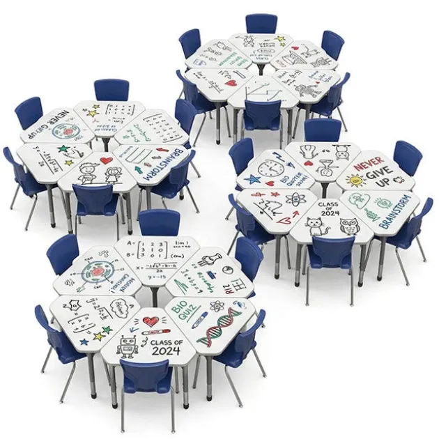 Classroom Set - Premier Gem Dry Erase Desks & Premier Chairs Package