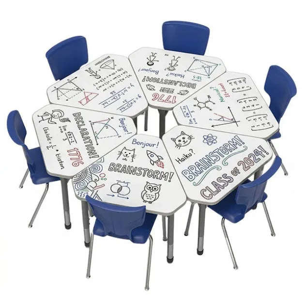 Classroom Set - Premier Gem Dry Erase Desks & Premier Chairs Package