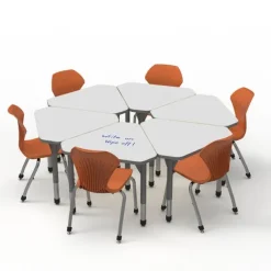 Classroom Set - Premier Gem Dry Erase Desks & Apex Chair Package