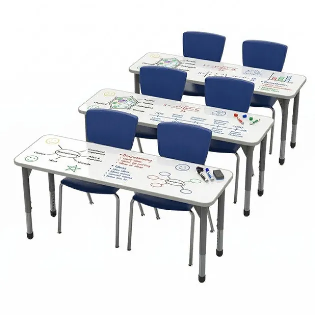 Classroom Set - Premier Rectangle Dry Erase Desks (20" x 60") & Premier Chairs Package