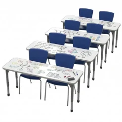 Classroom Set - Premier Rectangle Dry Erase Desks (20