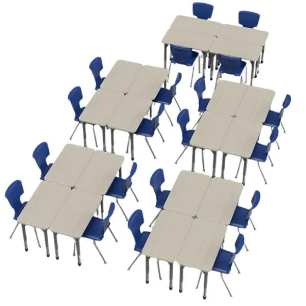 Classroom Set - Premier Rectangle Desks & Premier Chairs Package