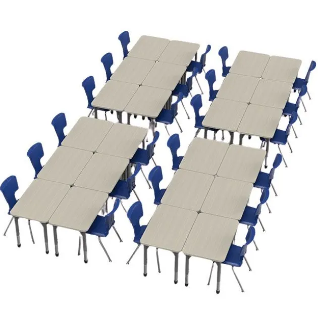 Classroom Set - Premier Rectangle Desks & Premier Chairs Package
