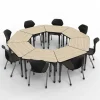 Classroom Set - Premier Trapezoid Desks & Apex Chairs Package