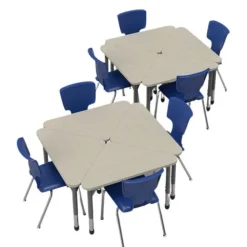 Classroom Set - Premier Triangle Desks & Premier Chairs Package
