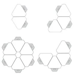 Classroom Set - 6 Single Student Gem Dry Erase Apex Desks & 6 Apex Stack Chairs (18'' 5th-Adult)
