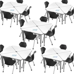 Classroom Set - Student Desk & Apex Chair Package