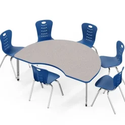 Classroom Set - Synergy Kidney Table & Stack Chairs